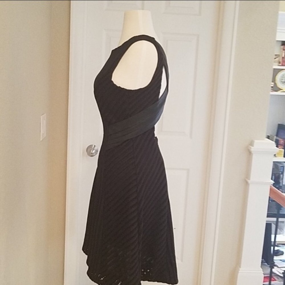 Dance & Marvel Cross Low Back Black Dress - Picture 3 of 4